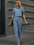 'Dani' Pearl Detail Straight Jeans - Celes Fashion